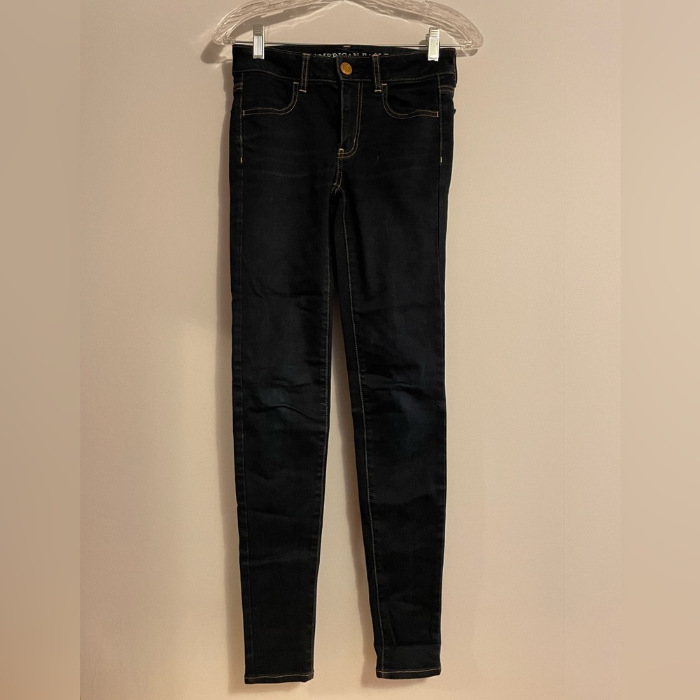 Dark Blue American Eagle Womens Jeans 0L